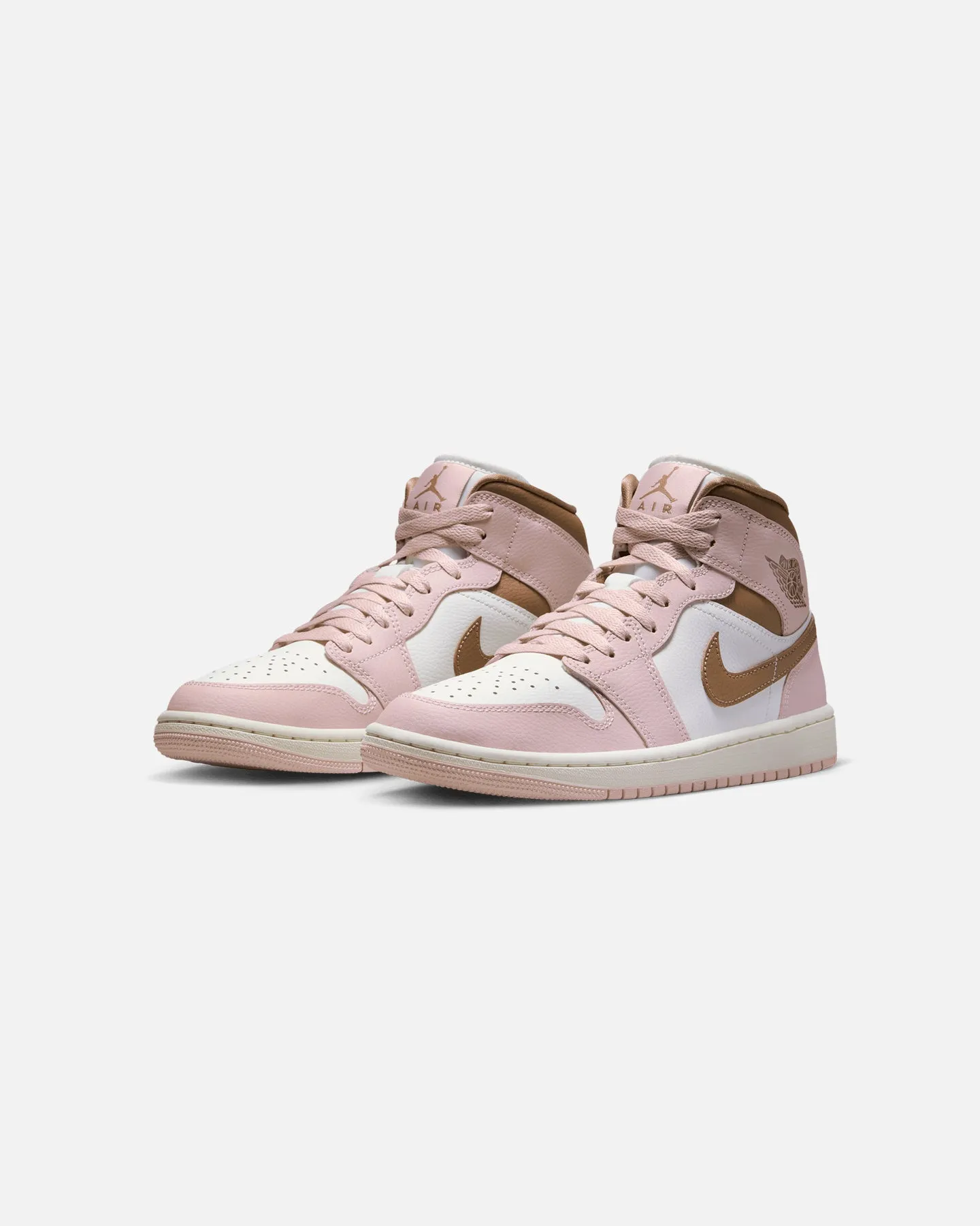 Jordan Women's Air Jordan 1 Mid "Neapolitan" Pink Oxford/Archaeo Brown