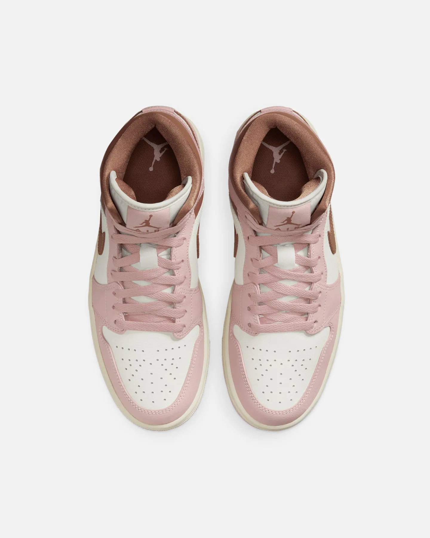 Jordan Women's Air Jordan 1 Mid "Neapolitan" Pink Oxford/Archaeo Brown
