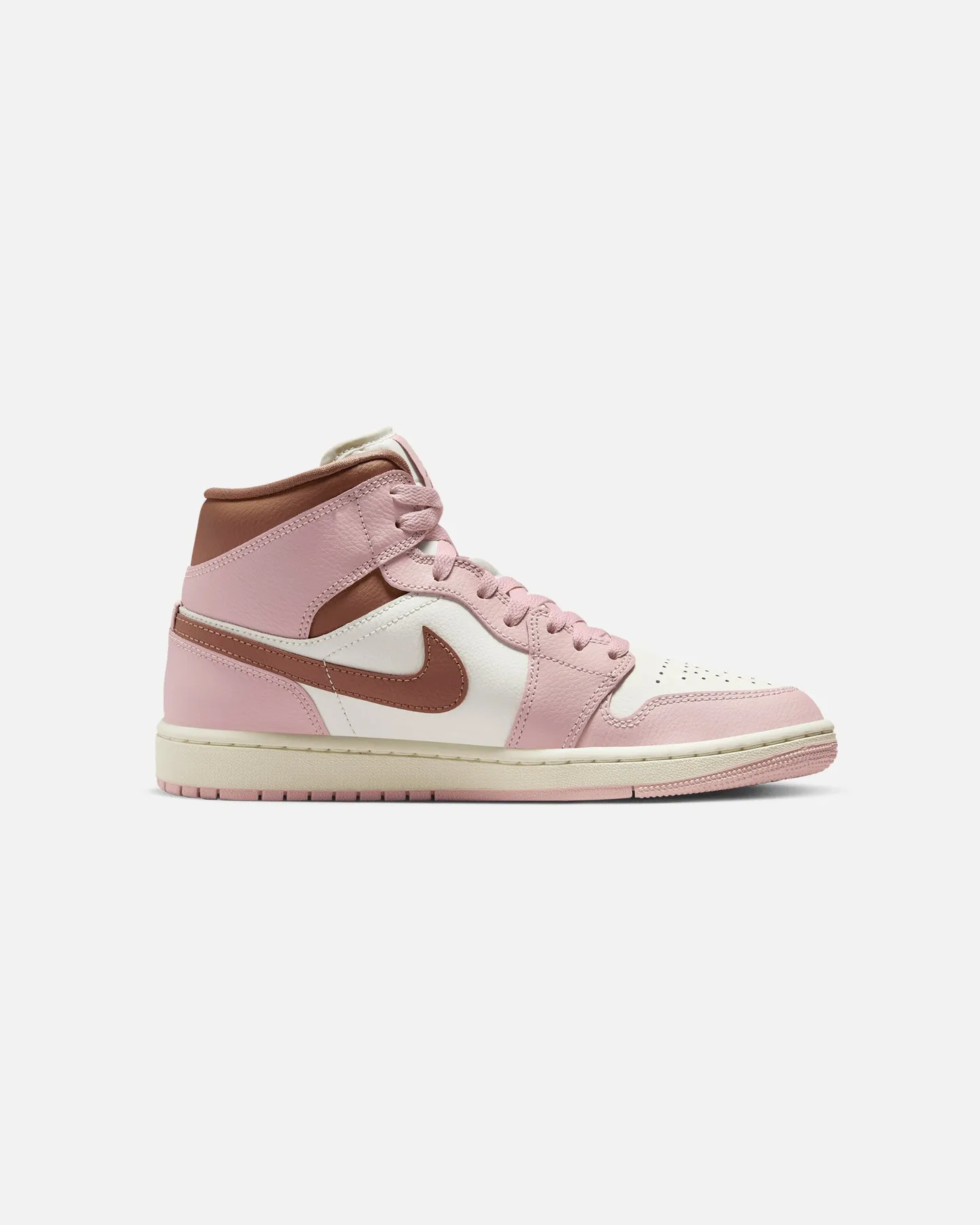 Jordan Women's Air Jordan 1 Mid "Neapolitan" Pink Oxford/Archaeo Brown