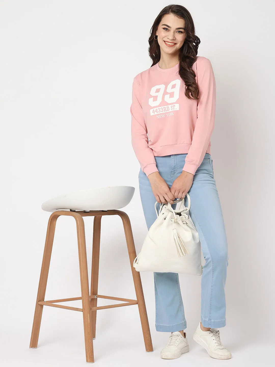 K5094 High Rise Blue Flare Jeans