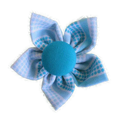 Kanzashi Fabric Flower - Kelly