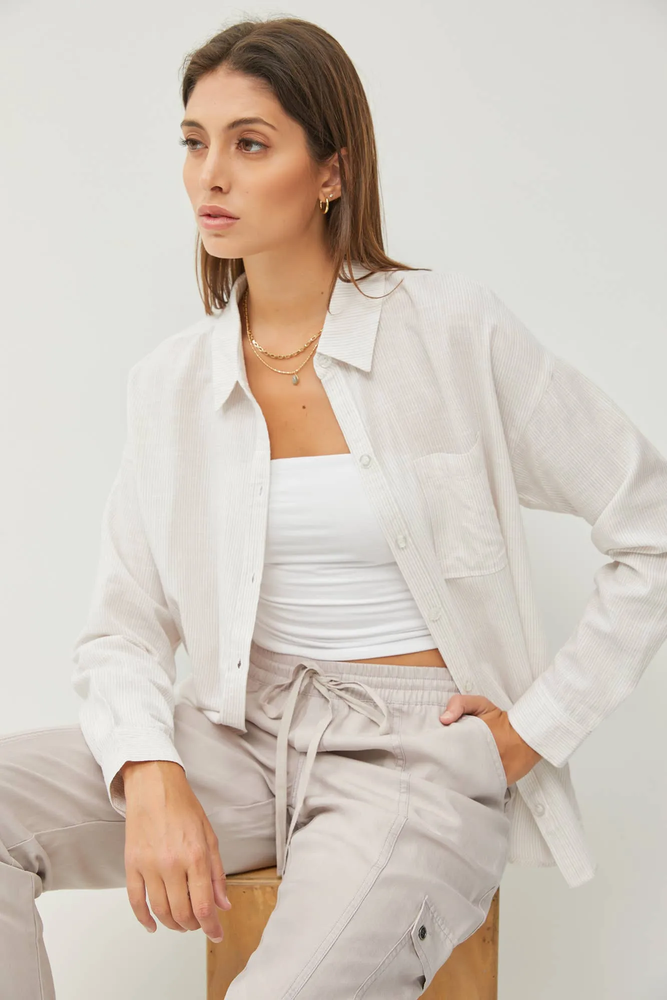 La Jolla Shores Striped Blouse