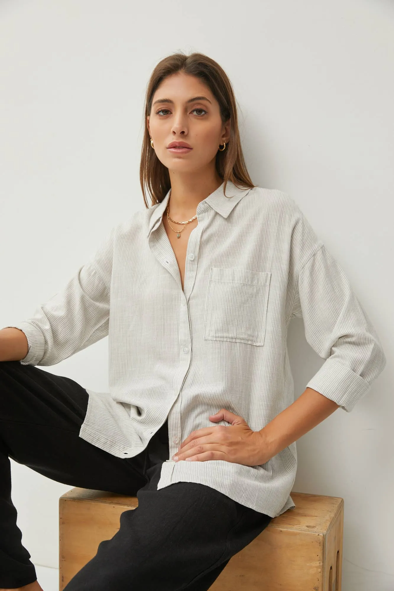 La Jolla Shores Striped Blouse