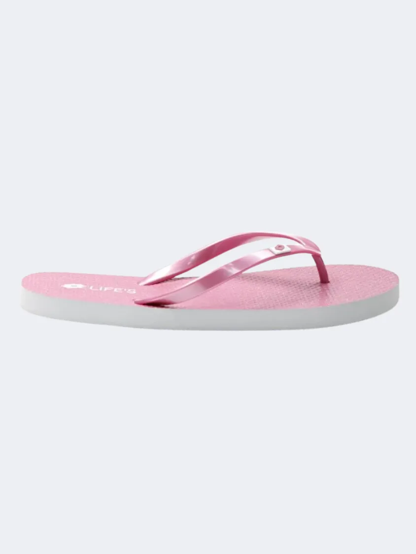 Lotto Hiva Flip Ii Glitter Women Swim Slippers Cashmere Rose Metal