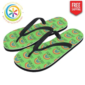Love Is Love Men's & Ladies Flip-Flops