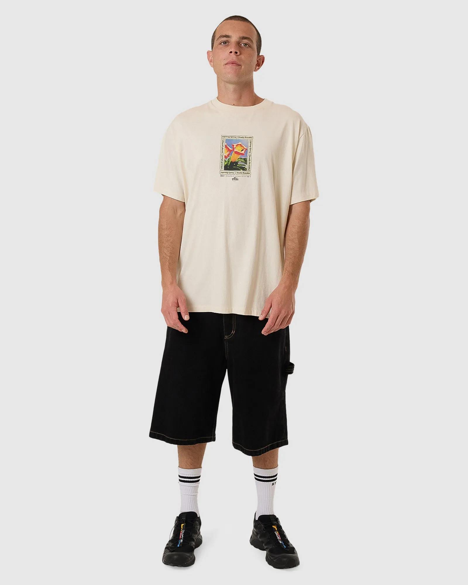 MENS BEAUTIFULLY DEADLY MERCH FIT T-SHIRT