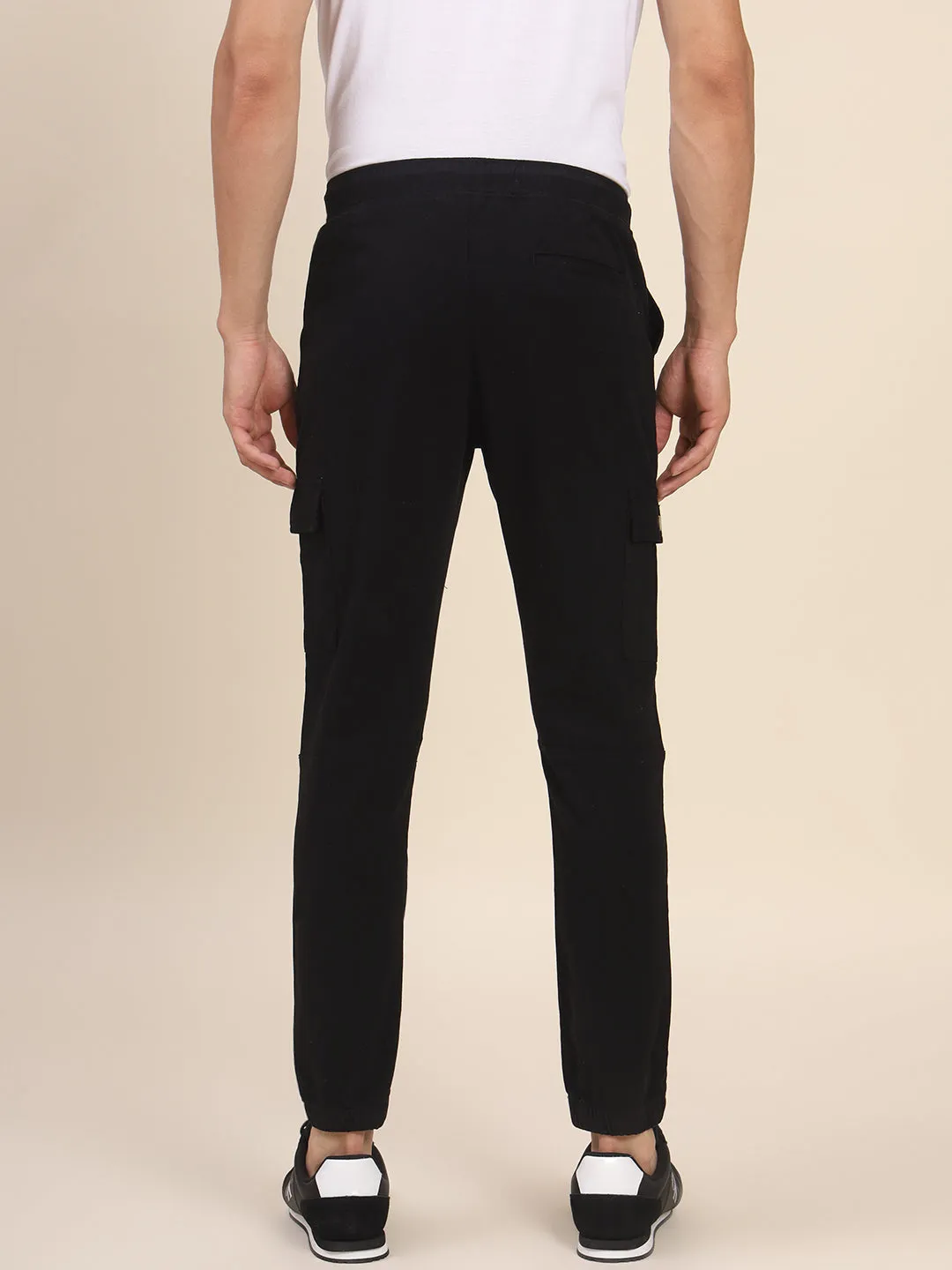 Men's Black Cargo Joggers Smart Casual Look For Season Essential