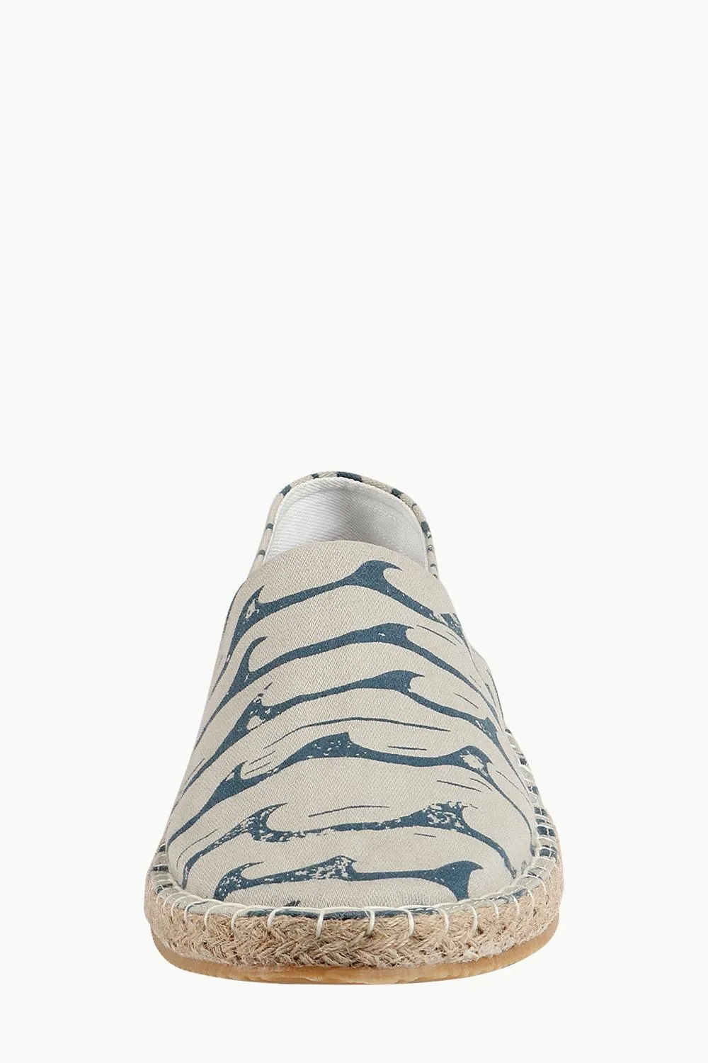 Men's Sea Print Beige Espadrilles