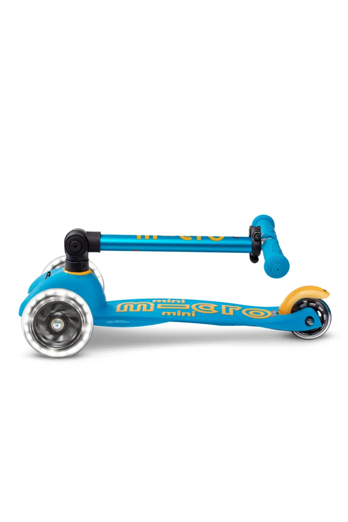 Micro Mini Foldable LED Scooter - Ocean Blue