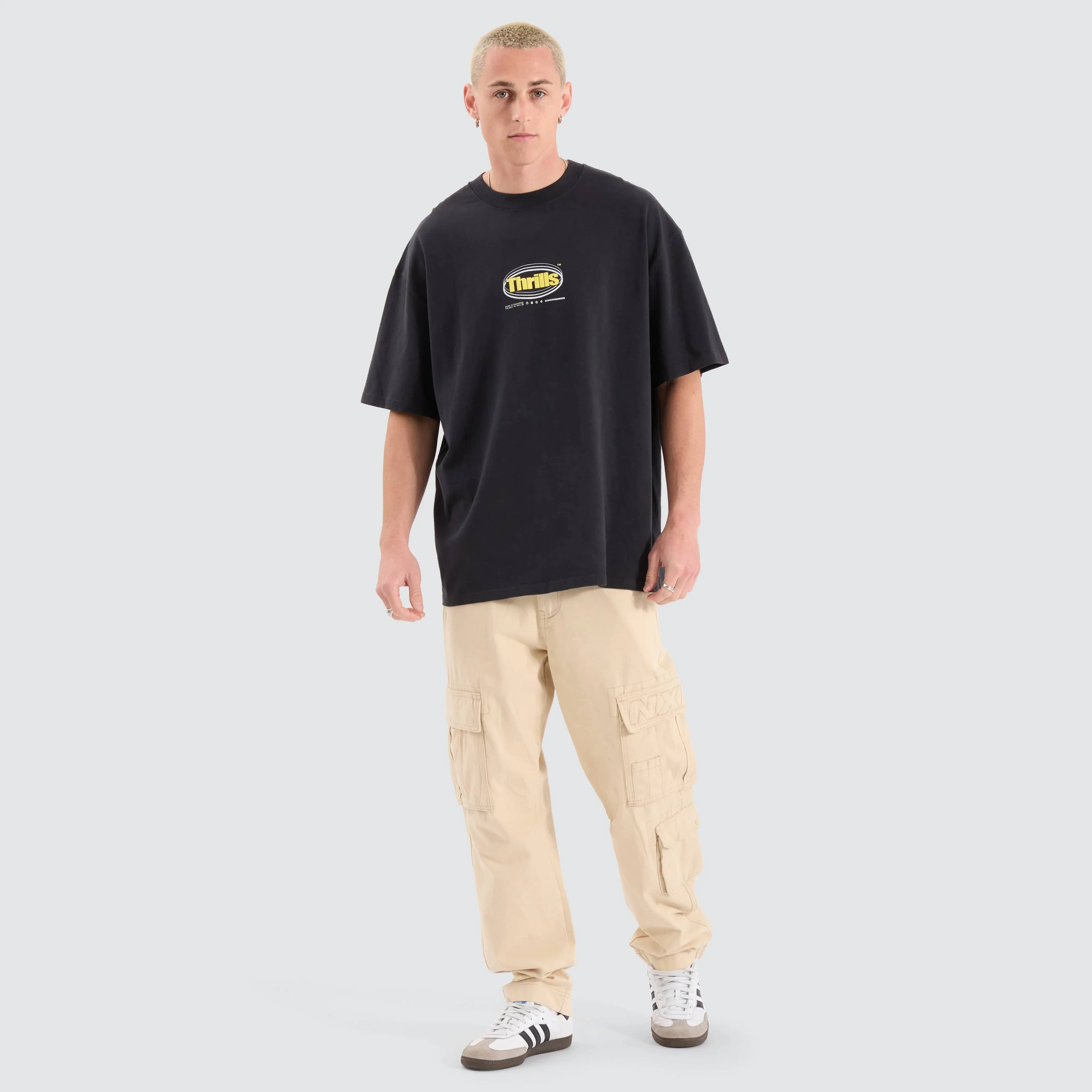 Modern Spiritualism Box Fit Oversized Tee Black