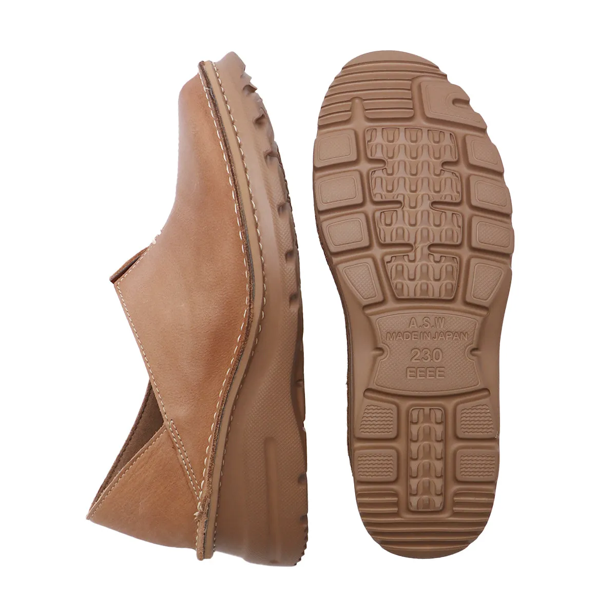 Natsumi Camel Ultra Light & Wide Fit Slip-ons