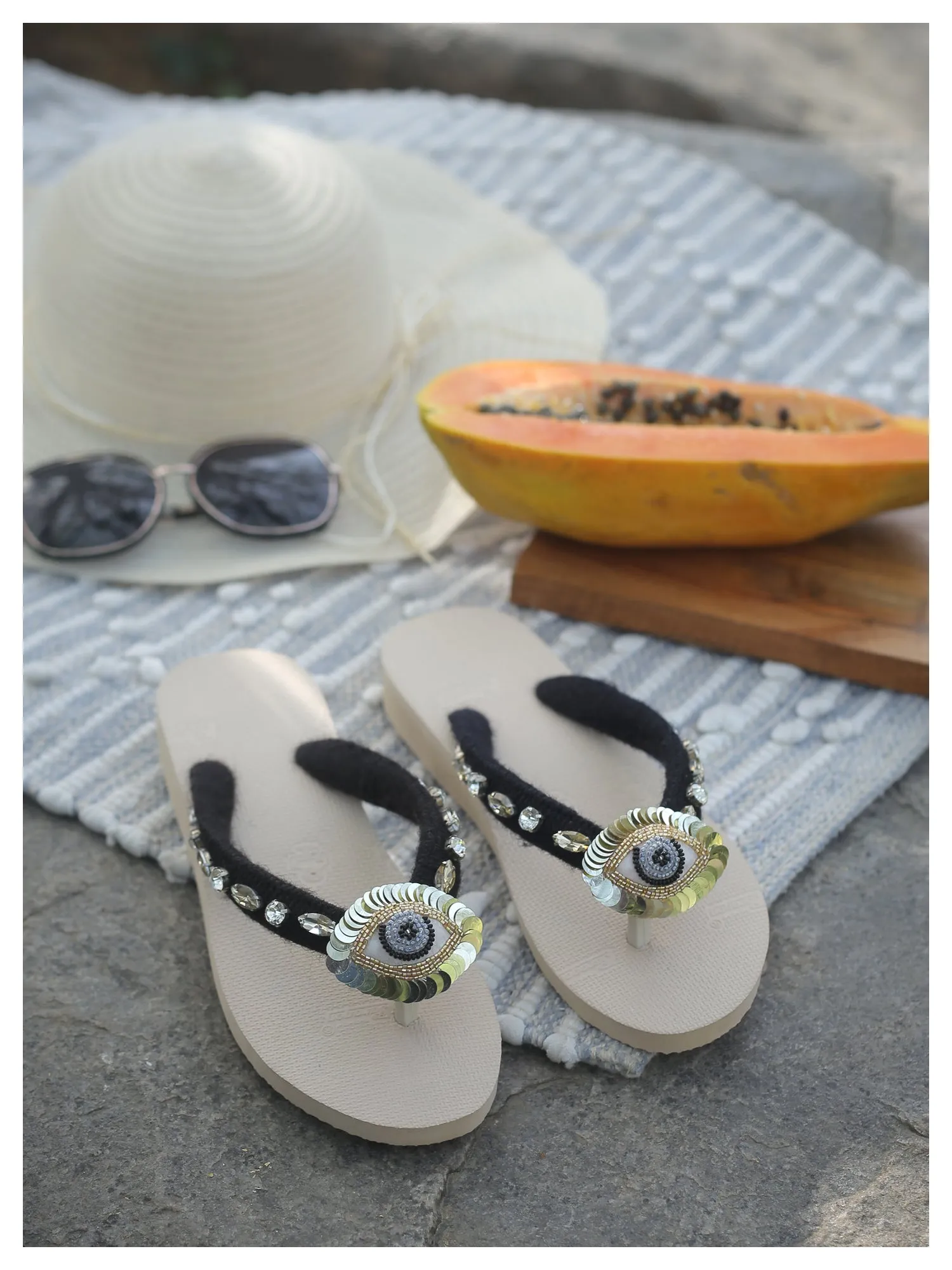 NAZAR beach flip-flops - Black