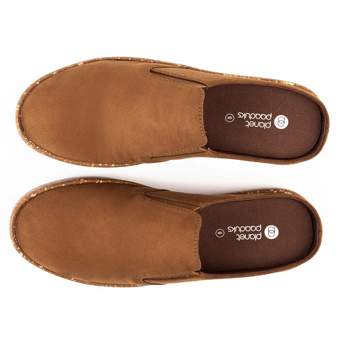 Nest Mules Vegan Suede Tan Women Slip-ons