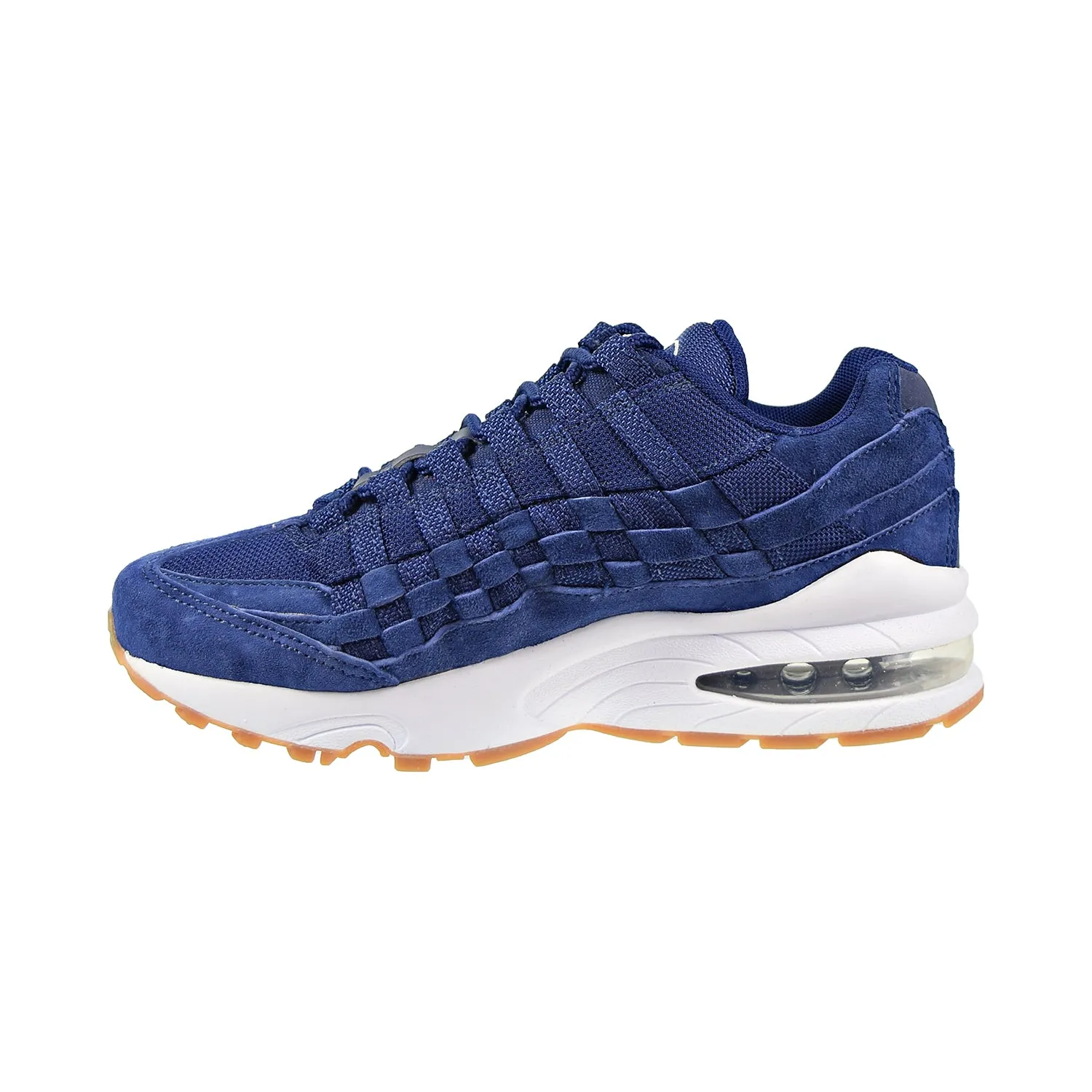 Nike Air Max 95 Woven (GS) Big Kids' Shoes Blue Void/Wolf Grey