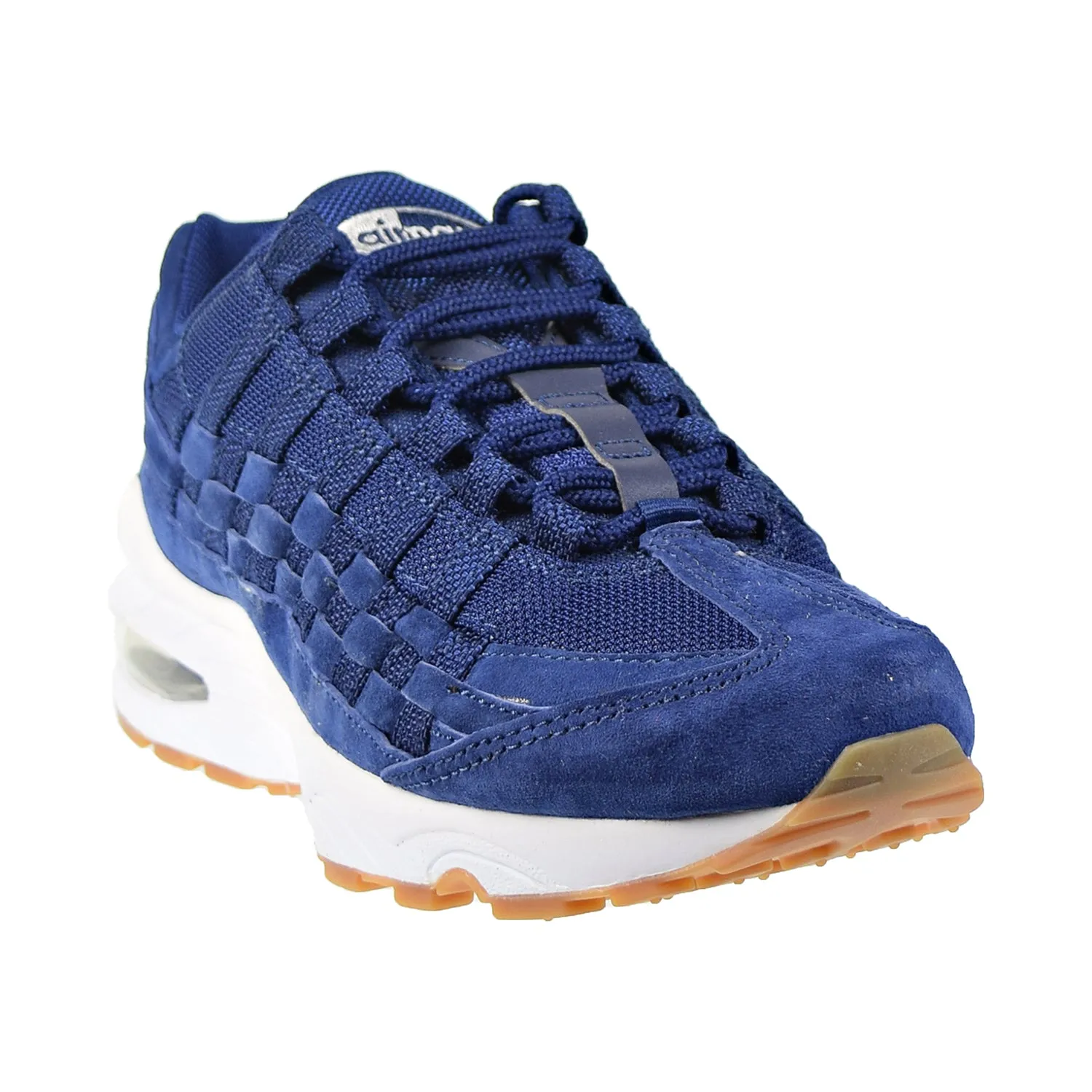 Nike Air Max 95 Woven (GS) Big Kids' Shoes Blue Void/Wolf Grey