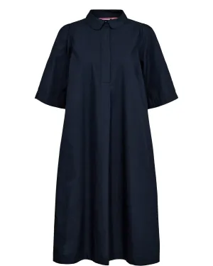 Numph Giana poplin dress Dark Sapphire