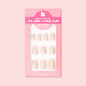 Organic Swirl | Extra Short | Round - Tab Press-On