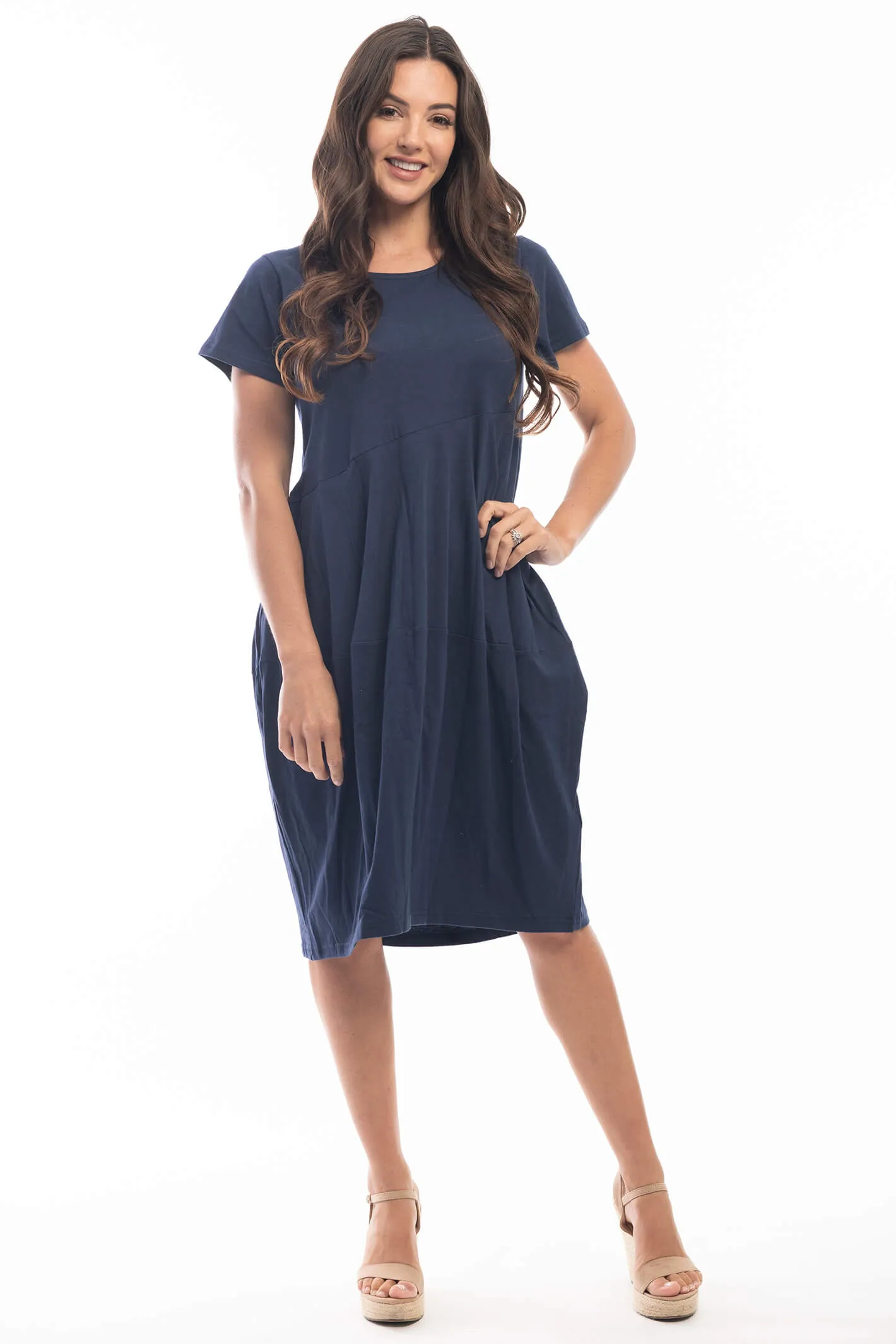 Orientique 6105 Navy Essentials Bubble Dress