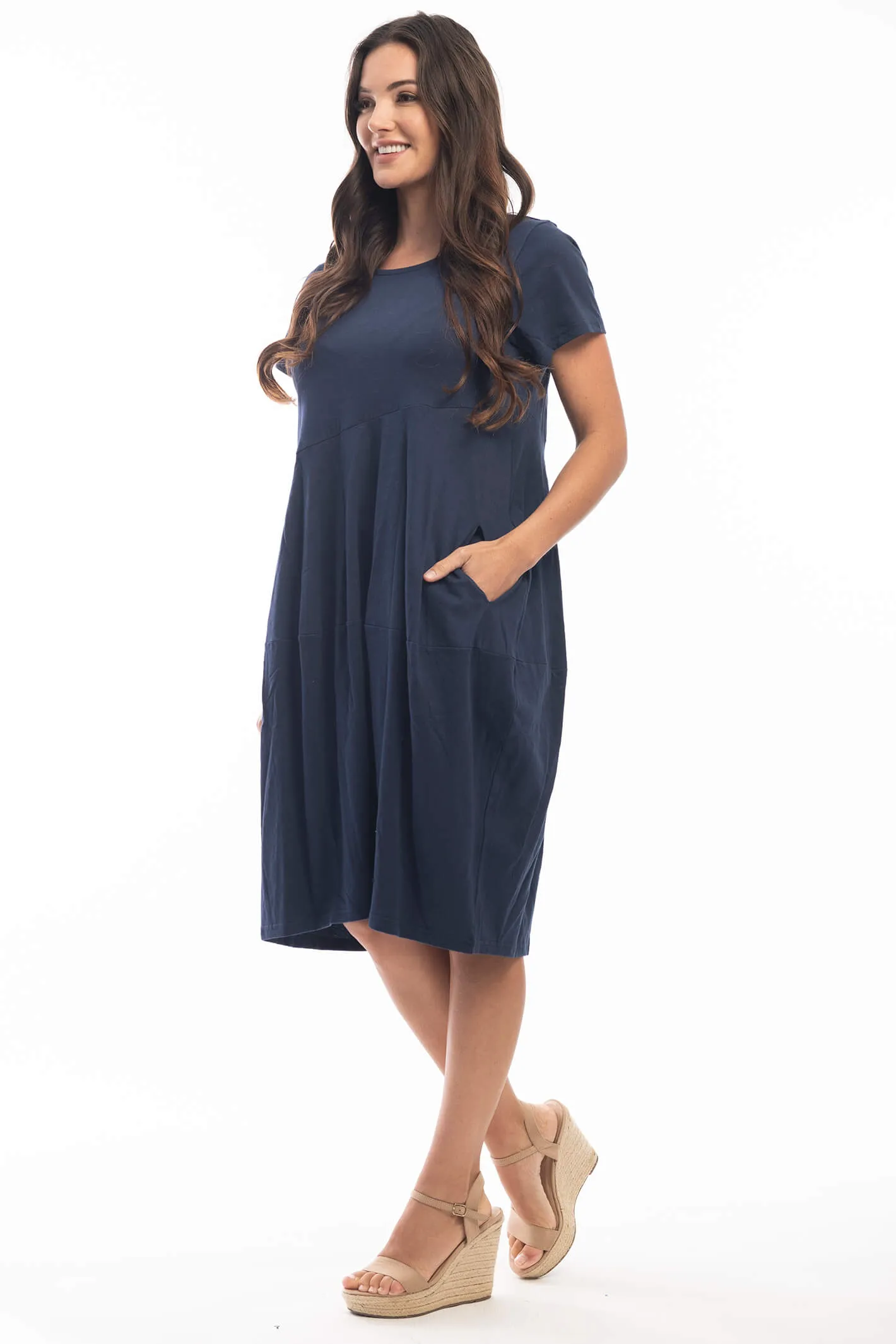 Orientique 6105 Navy Essentials Bubble Dress