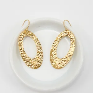 OVAL DROP EARRINGS