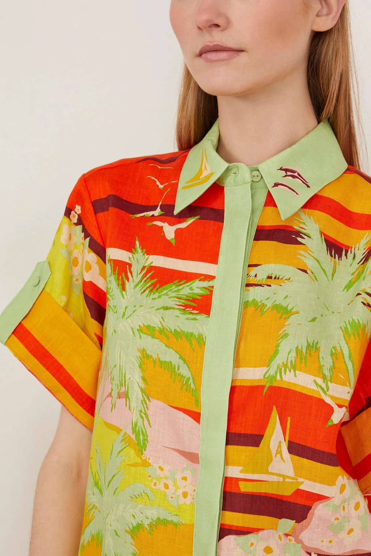 Palm Island Shirt in Multi