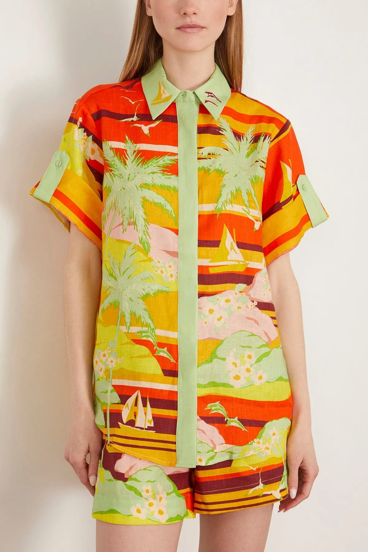 Palm Island Shirt in Multi