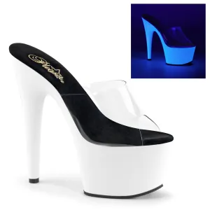 Pleaser Adore 701UV Womens 7 Inch Heel, Platform Mules/Slip-Ons