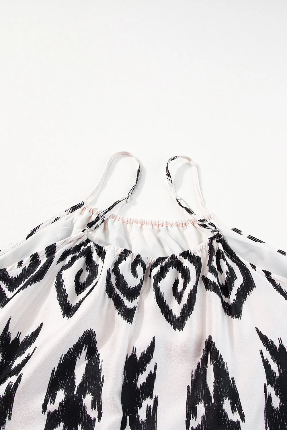 Plus Size Boho Ikat Print Maxi Dress