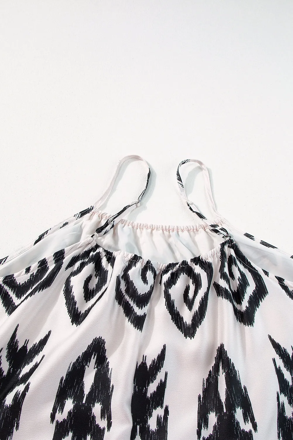 Plus Size Boho Ikat Print Maxi Dress