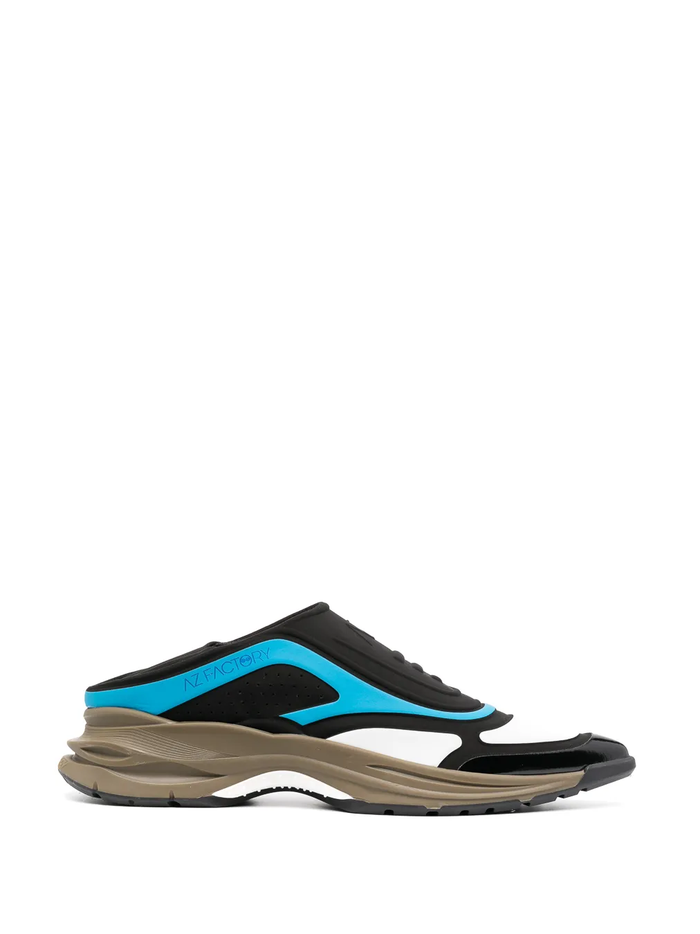 POINTY SNEAKS SLIP ON - BLACK / BLUE
