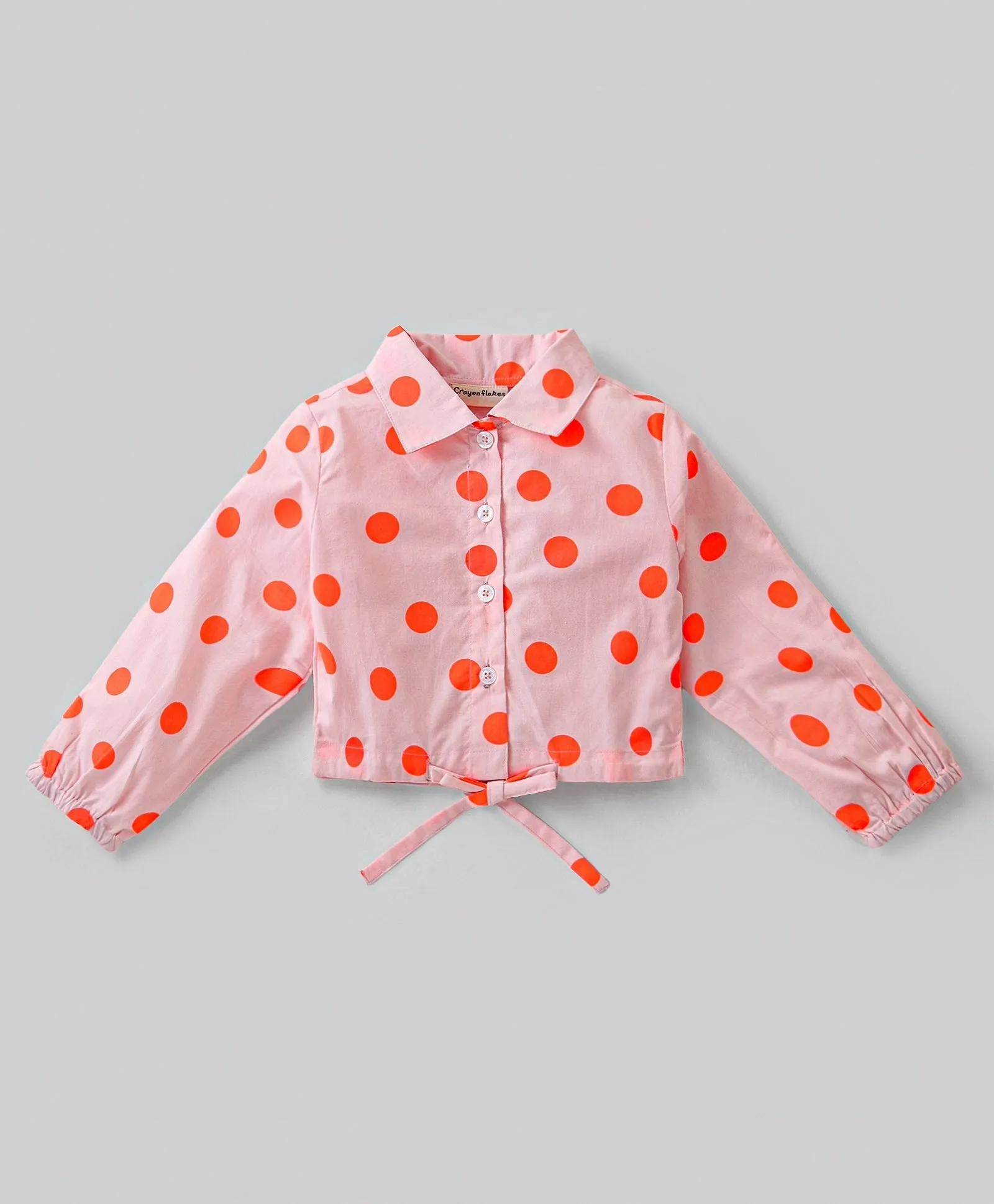 Polka Printed Shirt Palazzo Co-ord Set