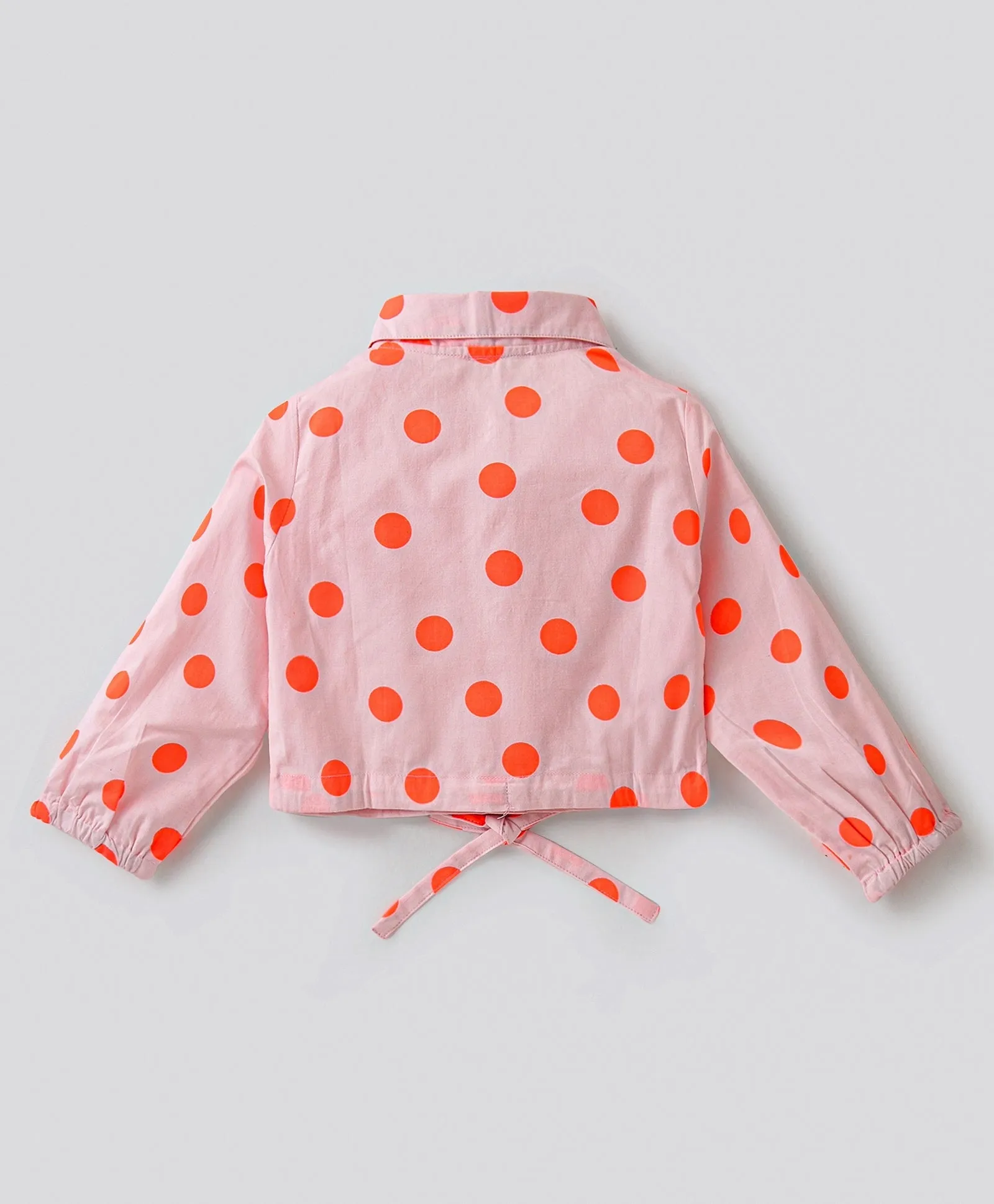 Polka Printed Shirt Palazzo Co-ord Set