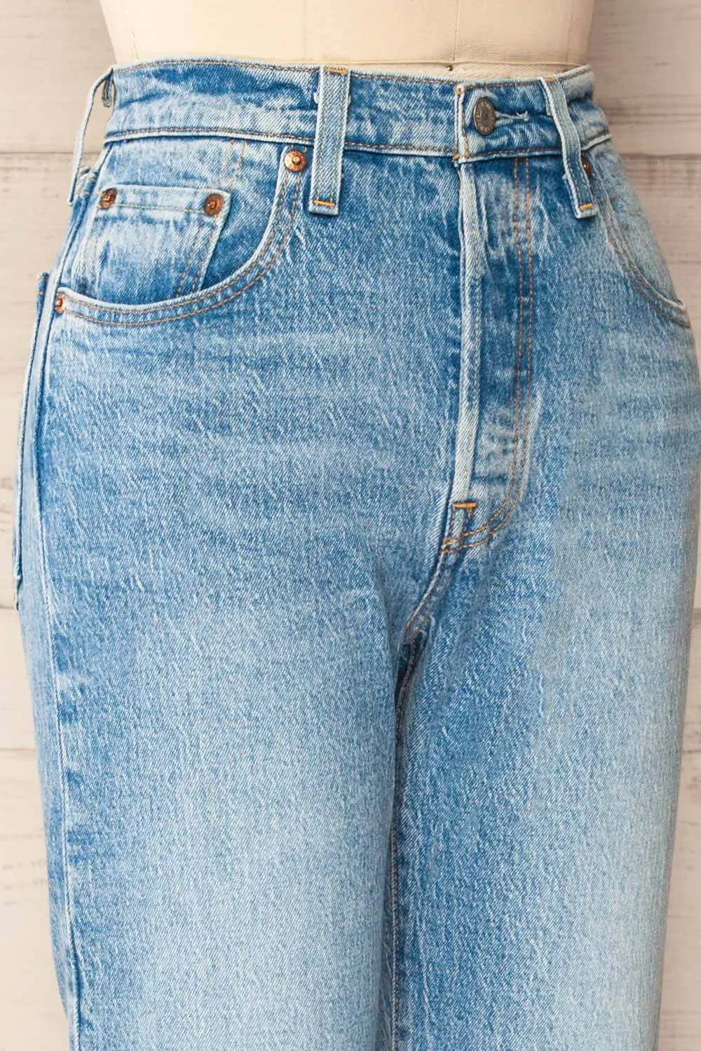 Quimper | High Rise Straight Leg Jeans