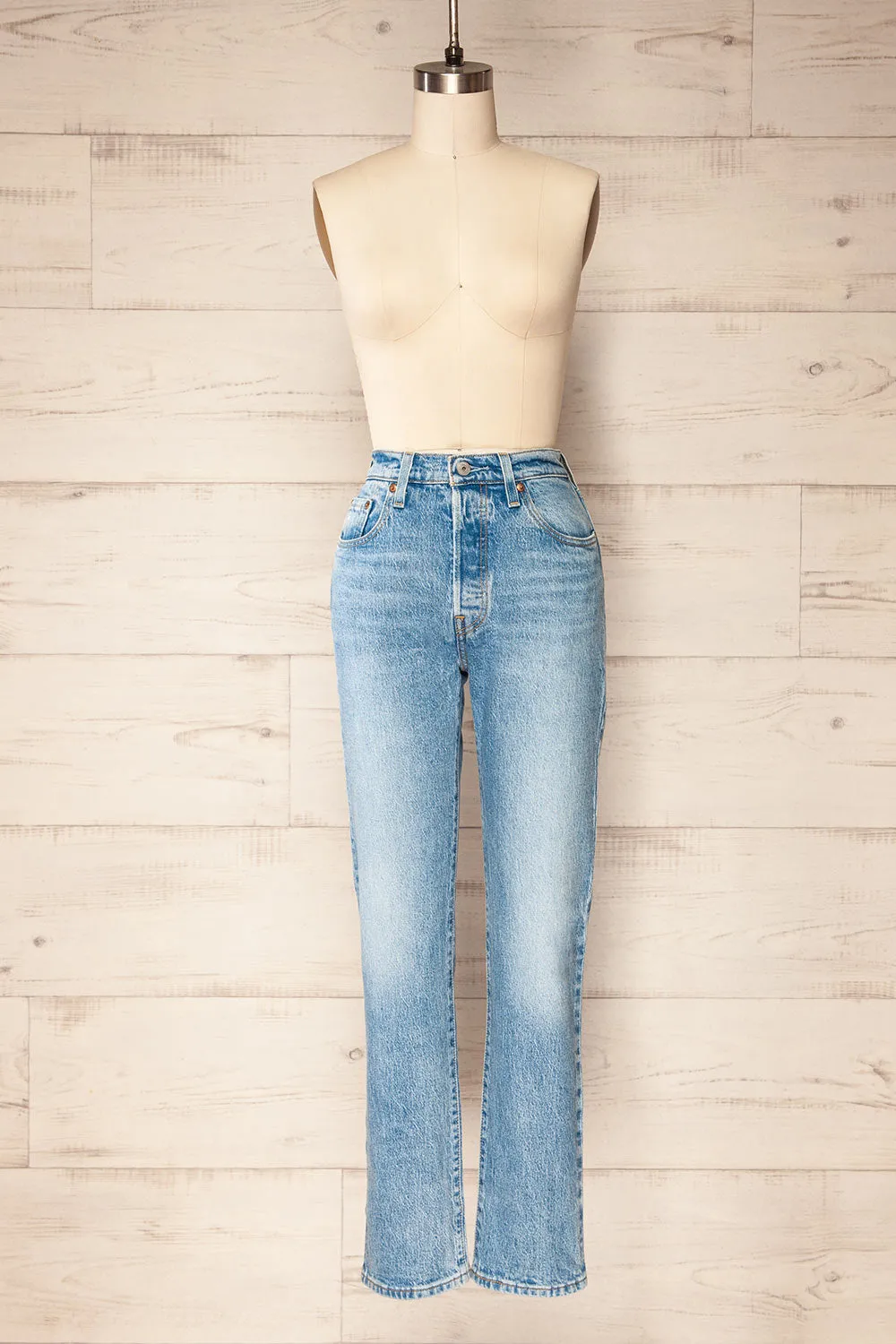Quimper | High Rise Straight Leg Jeans