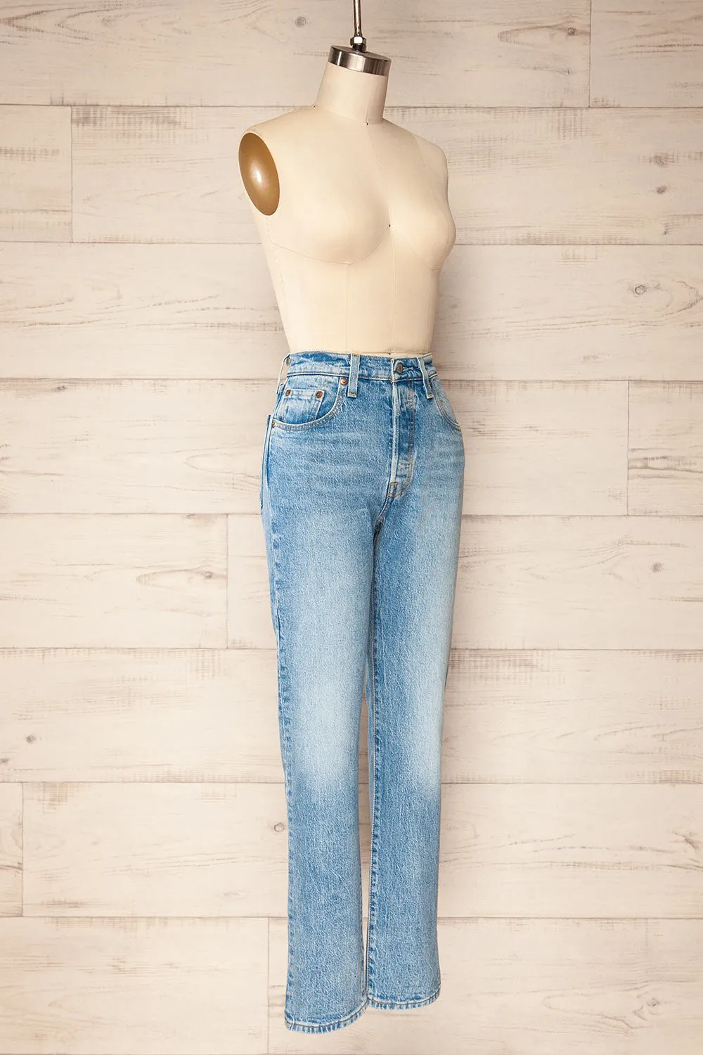 Quimper | High Rise Straight Leg Jeans