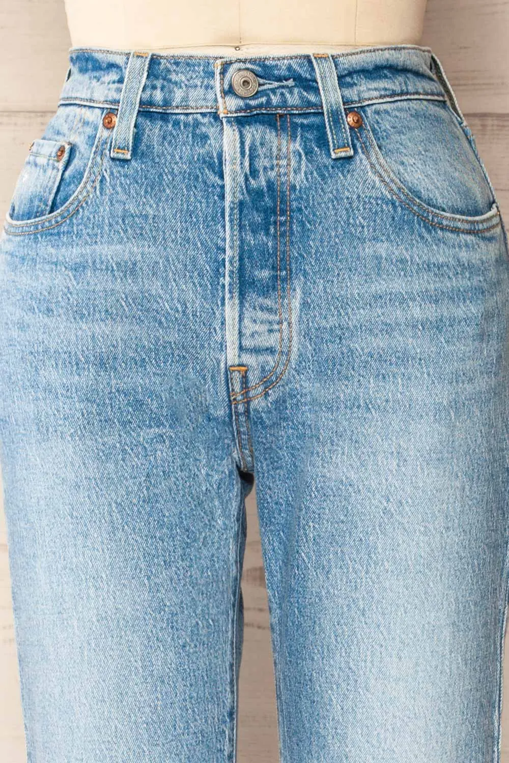 Quimper | High Rise Straight Leg Jeans