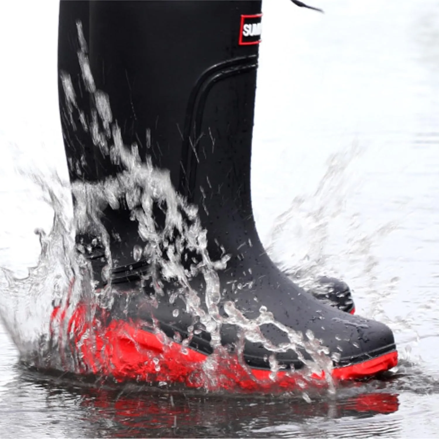 Rain Boots Footwear Thickened Men's Rain Boots Rubber Thick Long Tube Chef Waterproof Shoes Outdoor Work Boots