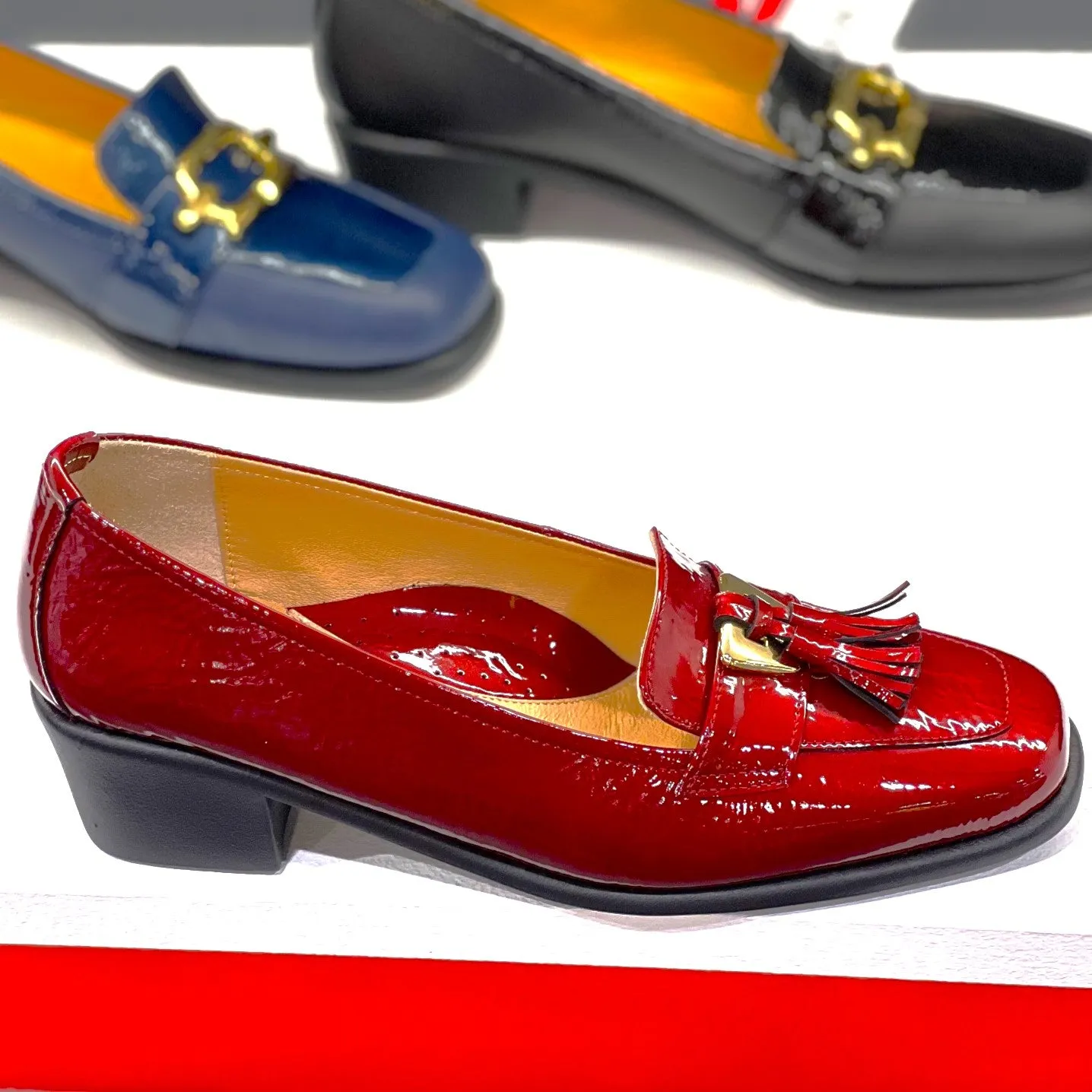 Relax E-5281-03 Red Leather Loafer