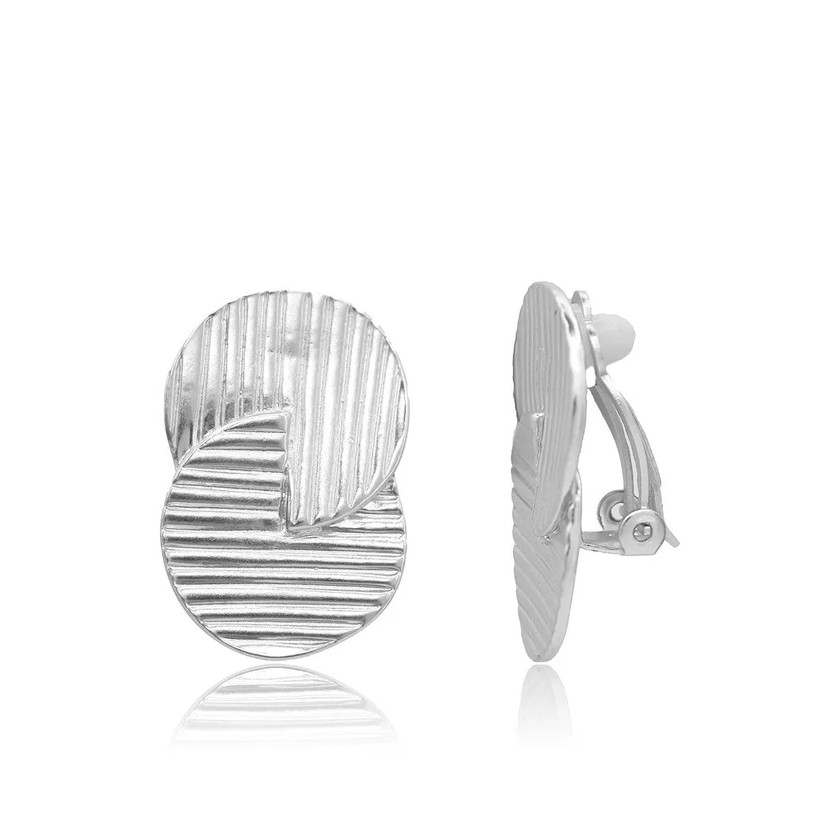 Retro Circle Clip Earrings