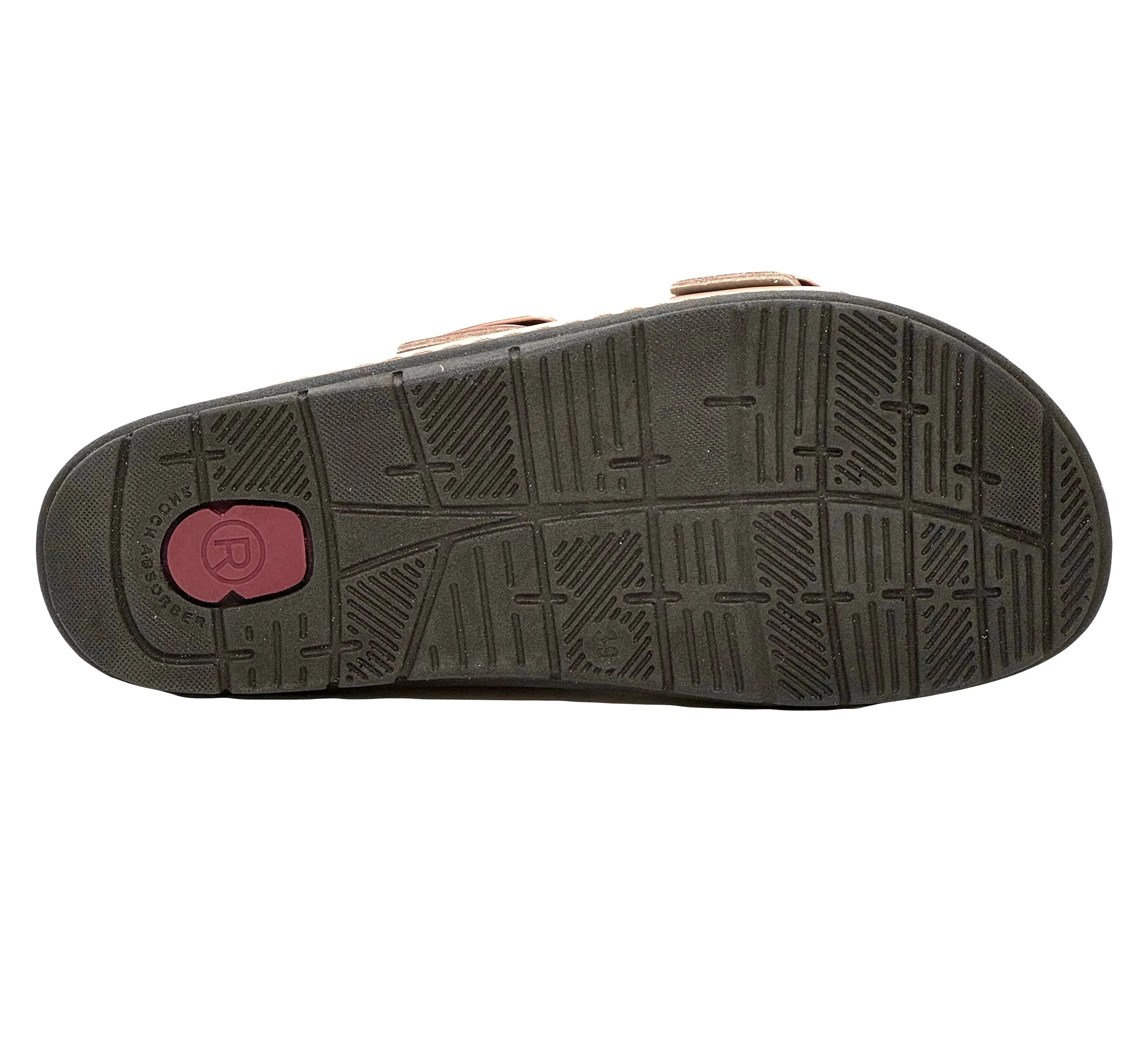 Rohde Ladies Double Buckle Footbed Sandal