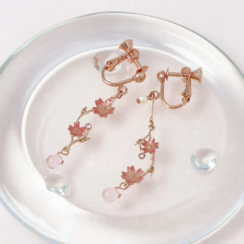 Sakura Linear Clip Ons