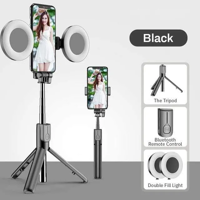 Selfie Stick- Led Ring Light Foldable Tripod Monopod
