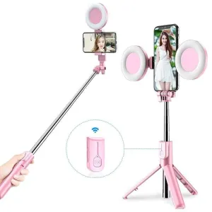 Selfie Stick- Led Ring Light Foldable Tripod Monopod