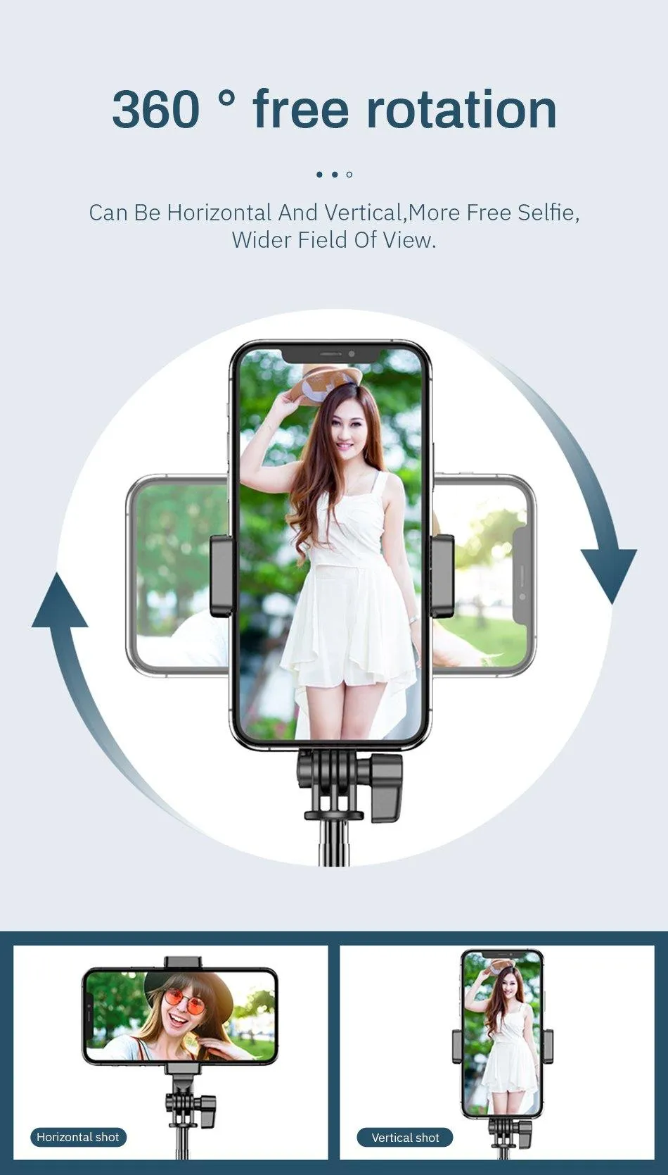 Selfie Stick- Led Ring Light Foldable Tripod Monopod