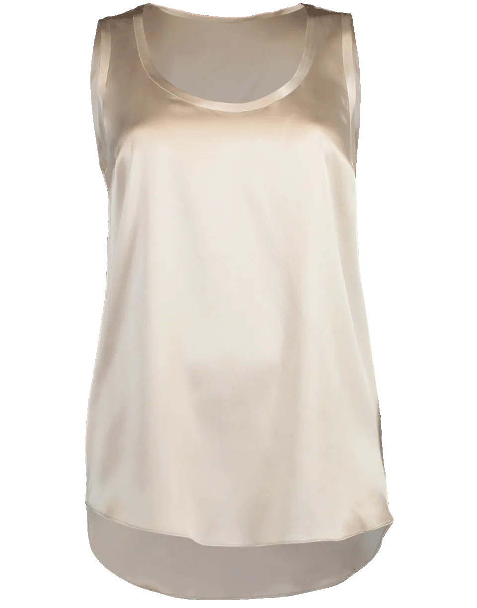 Silk Reversible Scoop Neck Tank