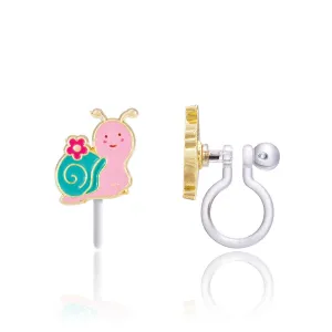 Snuggly Snail Earrings (Clip Ons)