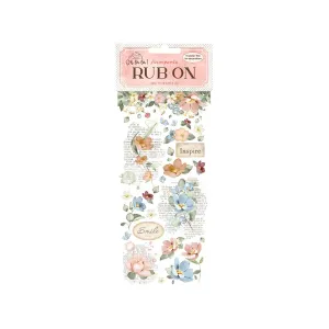 Stamperia Rub-On -  Oh La La Inspire, Flowers