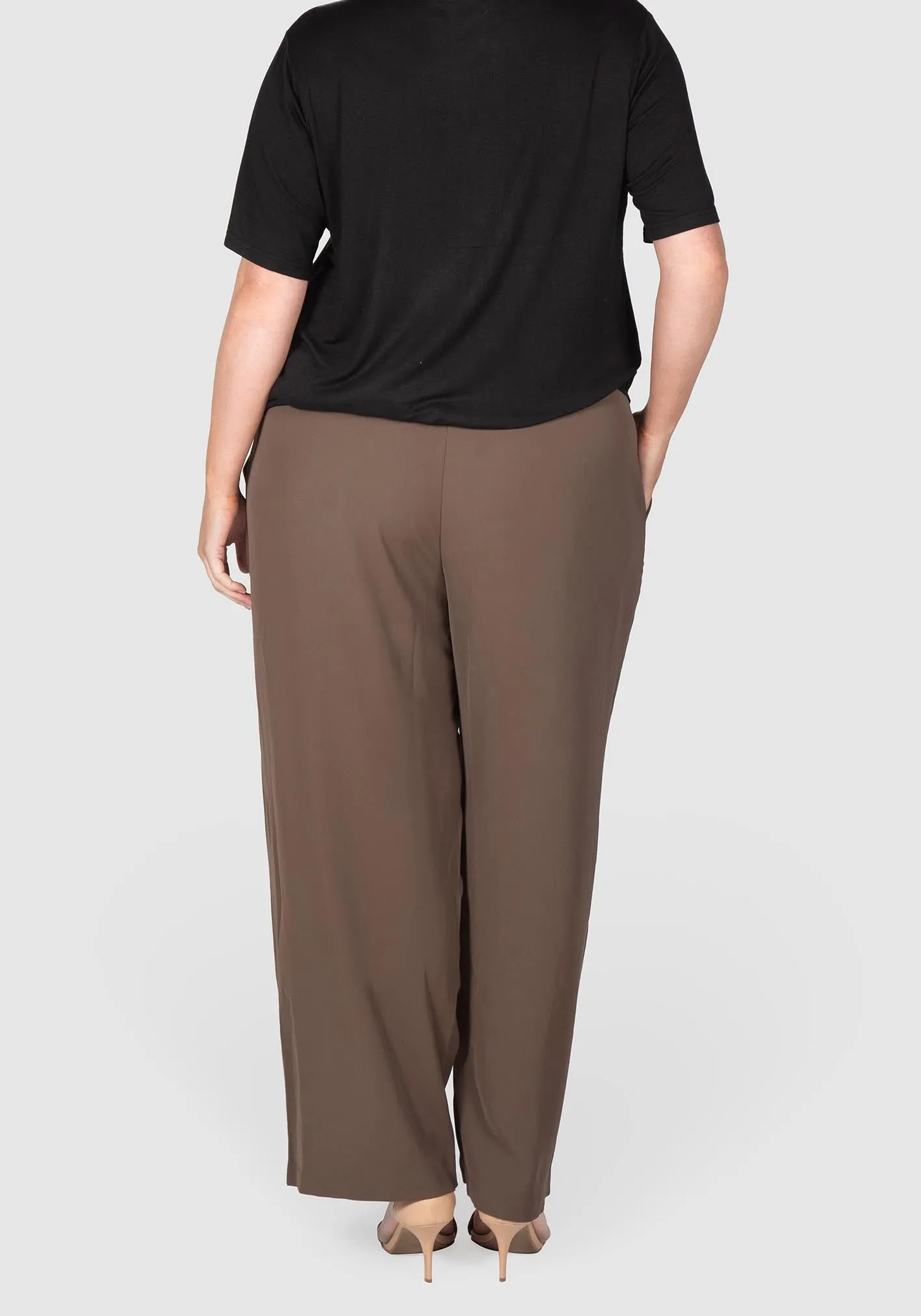 Stella Wide Leg Pant - Mocha