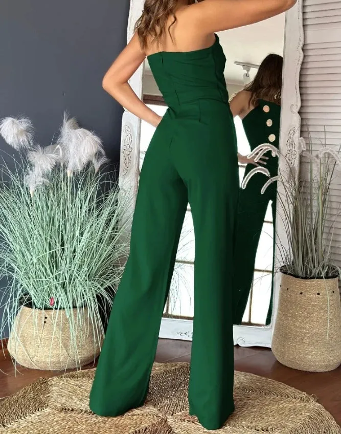 Strapless High Waist Jumpsuit