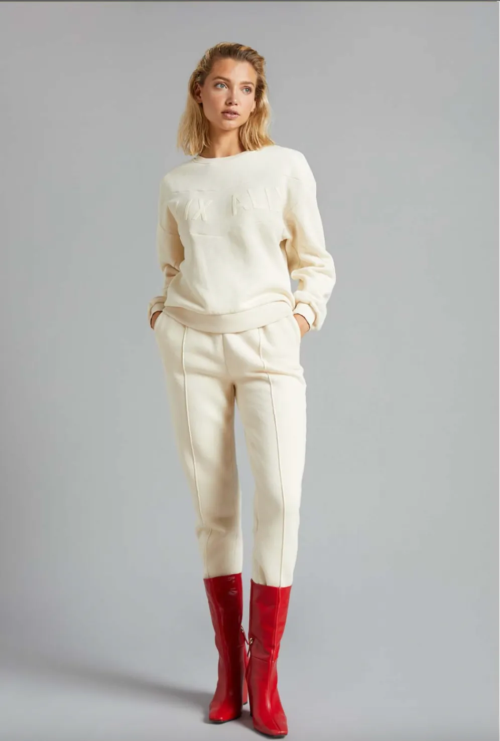 Sweat pants - light ecru